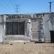 Blecherne African Gospel Church im Township Langa bei Kapstadt