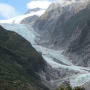 Der Franz Josef-Gletscher aus Entfernung