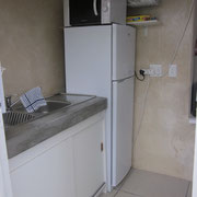 Die linke Seite der Kitchenette