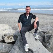 Blick auf's Meer in Hokitika