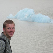 Eisscholle im Hooker See bei Mt. Cook