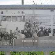 Freilassung der letzten politischen Haeftlinge auf Robben Island