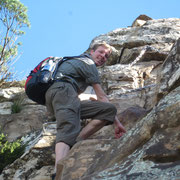 Abschliessender Kletterteil hinauf auf den Lion's Head