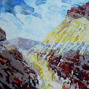 Death Valley - acryl and valleysand on canvas - 120 x 100 cm