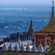 Irrawaddy-Fluss von Sagaing Hügel