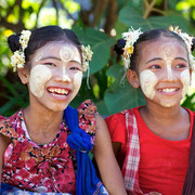 Freundliche Menschen in Myanmar