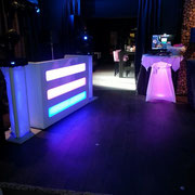 hoog glans witte disco met led verlichting