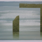 14 - Régénérescence - Huile sur papier canson 65 x 50 cm (format extérieur)