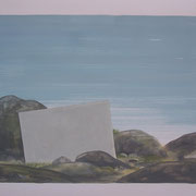 15 - Régénérescence - Huile sur papier canson 65 x 50 cm (format extérieur)