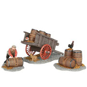 601558-Man cart beer barrel