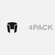 Logo 4PACK, Farbversion – infragrau, gute Gestaltung