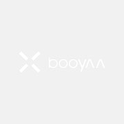 Logo Relaunch booyaa, Weißversion – infragrau, gute Gestaltung