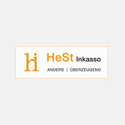 Logo HeSt Inkasso, Bild-Wortmarke, rechteckig – infragrau, gute Gestaltung