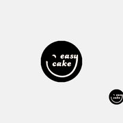 Produktlogo Easy Cake, Schwarzversion, Skalierung – infragrau, gute Gestaltung