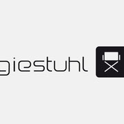 Logo Regiestuhl, Wort/Bildmarke mit URL – infragrau, gute Gestaltung