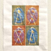 Harmony / 2024 / lino print on Japanese paper / 30x20 cm