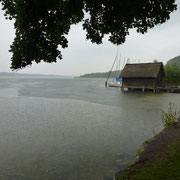 Lake at Seedorf while it´s raining