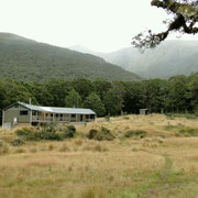 Howden Hut, ganz verlassen