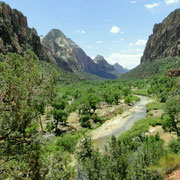 Der " Virgin River ", ein kleines Flüsschen