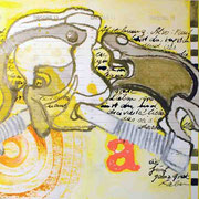 "Die Dinge sind nicht so wie sie scheinen" Mischtechnik auf Papier (21x15) 2014