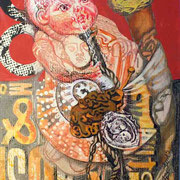"Die Dinge sind nicht so wie sie scheinen" Mischtechnik auf Papier (21x15) 2014