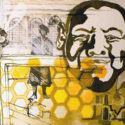 "Die Dinge sind nicht so wie sie scheinen" Mischtechnik auf Papier (21x15) 2014