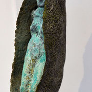 "cocoon,transformation,liberation" paperclay acryl 2011