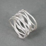 6er-Ring, Silber