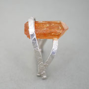 Silberring mit Imperialtopas-Rohstein