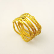 5er-Ring, 750er Gelbgold