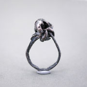 Knotenring03, Silber geschwärzt