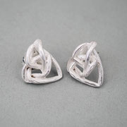 Ohrstecker 'Knoten', Silber