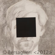 Anonymous Kelly, 6" x6", silverpoint and acrylic on paper, 2012
