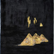 Engel, Mischtechnik auf Leinwand/Hartschaum, 48 x 48 cm (verkauft)