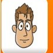 He's got white skin, short blond hair, big eyes and no glasses.