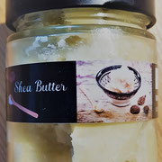 80g unraffinierte Shea Butter im Glas - neues Etikett, gleiches Produkt