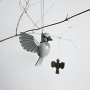 Haussperling oder Spatz (Paser domesticus)