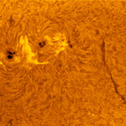 Sonne in H-Alpha (AR2565/2567)