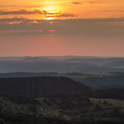 Sonnenuntergang irgendwo über Saalfeld/Rudolstadt