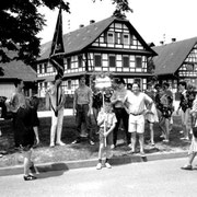 Treffpunkt des Festumzuges am Werderplatz 1986