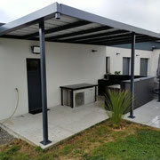 Pergola avec panneaux de toiture