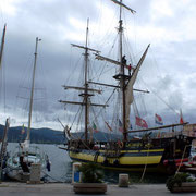 Nachgebautes Piratenschiff "La Grace"