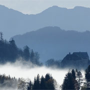 Burg Altpernstein zu mystischer Stunde
