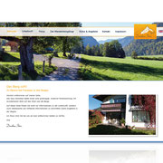 Internetauftritt Onepage Solution · www.ferienwohnung-bayrischzell.com · Ferienwohnungen · CMS · Wordpress