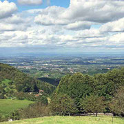 Blick übers Rheintal zum Elsass