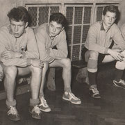 1959, Manfred Kühne (vierter v. li.) Lehrgang zur Bildung der Deutschen Jugend-Nationalmannschaft in Duisburg-Wedau unter Leitung von Helmut Schön