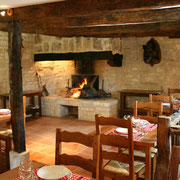 la salle de l'auberge du restaurant, réservez votre place lors de votre venu dans nos gîtes !