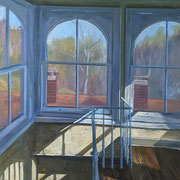 Susan O'Reilly, "The Widow's Walk, Painter's Folly Stairwell", 24" x 18", oil 