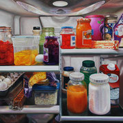 Fred Danziger, “Refrigerator”, 24" x 32", oil