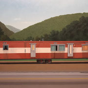 Robert Waddington, "Allegheny Trailer Home", 48" x 66", oil on canvas
